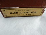 1903 Smith Wesson 32 Hand Ejector 3 Digit In The Box
*** 116 year old gun in original box and in SUPER HIGH CONDITION *** - 2 of 12