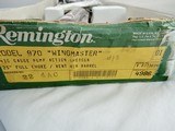1977 Remington 870 410 Wingmaster NIB
Vent Rib
" Green Dupont Box Era " NEW IN THE BOX - 3 of 9
