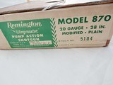 1965 Remington 870 20 Gauge Wingmaster In The Box - 2 of 11