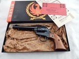 1970 Ruger Single Six 3 Screw New In The Box - 1 of 6