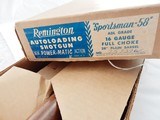 1956 Remington Sportsman 58 ADL 16 Gauge NIB *** First Year Gun *** NEW IN THE BOX *** - 2 of 23