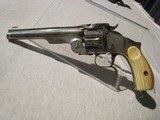 SMITH & WESSONMODEL 3, 3RD RUSSIAN, .44 RUSSIAN CALIBER, NICKEL AND IVORY - 1 of 15