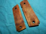  VINTAGE COLT 1911 STAG GRIPS - 2 of 2
