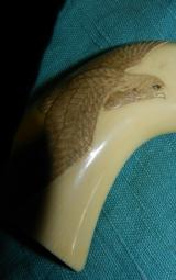  COLT SAA EAGLE CARVED IVORY GRIPS - 3 of 5