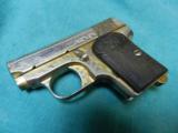  FABRIQUE ARMS ENGRAVED GOLD WASHED .25ACP - 1 of 4