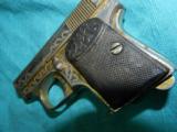  FABRIQUE ARMS ENGRAVED GOLD WASHED .25ACP - 2 of 4