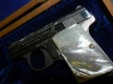 Bauer Firearms U.S. Bicentennial engraved pocket semi-auto engraved pistol, .25 cal. - 3 of 4