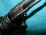 EXCEPTIONAL HAND ENGRAVED PIN FIRE REVOLVER - 4 of 5