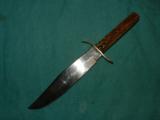WESTERN STAG HANDLED BOWIE TYPE KNIFE - 1 of 4