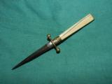 ANTIQUE BOOT KNIFE WITH IVORY HANDLE - 1 of 4