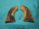 COLT SAA VINTAGE STAG GRIPS - 1 of 2