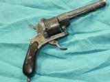 PIN FIRE 45 CAL FRENCH CIVIL WAR PISTOL - 2 of 7