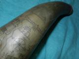 EXCEPTIONAL ENGRAVED POWDER HORN - 4 of 12