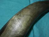 EXCEPTIONAL ENGRAVED POWDER HORN - 2 of 12