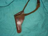 VINTAGE SMALL REVOLVER FLAP HOLSTER - 3 of 4