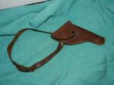 VINTAGE SMALL REVOLVER FLAP HOLSTER - 1 of 4