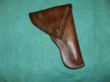 VINTAGE LEATHER FLAP HOLSTER FOR A SMALL REVOLVER - 1 of 3