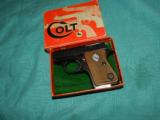 COLT CUB .22 SHORT AUTO WITH THE BOX! - 1 of 6