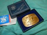 S&W VINTAGE 1975 COWBOY BELT BUCKLE - 1 of 2