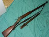REMINGTON ROLLING BLOCK 7MM RIFLE WITH BAYONET - 1 of 9