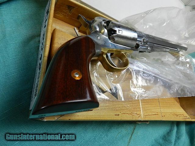 UBERTI 1858 REMINGTON .44 PERCUSSION STAINLESS STEEL IN BOX