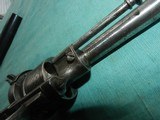 Fully Engraved & Inlaid Pin Fire Revolver - 6 of 17