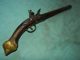 17th century long pirate flintlock pistol - 1 of 10