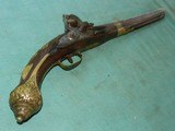 18th century long pirate flintlock pistol - 1 of 13