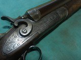 Fancy T. Barker Englaved Double Hammer 12ga. - 4 of 14