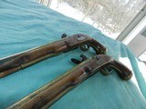 Brace of English Naval Flintlock Pistols - 10 of 11