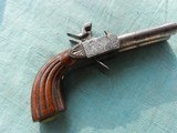 Finely Engraved Double Hammer Percusison Pistol - 1 of 12