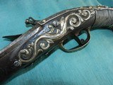 Ornate Pirate Ship Captain's Silver Mounted Flintlock Pistol - 9 of 20