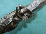 Ornate Pirate Ship Captain's Silver Mounted Flintlock Pistol - 19 of 20