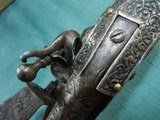 Ornate Pirate Ship Captain's Silver Mounted Flintlock Pistol - 14 of 20