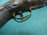 Ornate Pirate Ship Captain's Silver Mounted Flintlock Pistol - 20 of 20