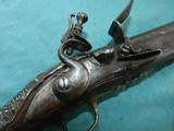 Ornate Pirate Ship Captain's Silver Mounted Flintlock Pistol - 18 of 20