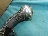Ornate Pirate Ship Captain's Silver Mounted Flintlock Pistol - 10 of 20