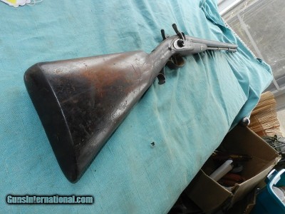 Mid-19th Century Muzzle-loader 12ga.double