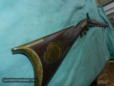 American Percussion Sporting Rifle with Hitchcock & Muzzy Barrel Worcester Mass made.