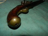 English Sea Service Brass Barrel Flintlock Pistol - 5 of 13