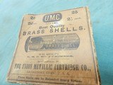 UMC 20ga Brass shells with early box - 5 of 7