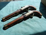 Pair American Flintlock Duelling Pistols - 2 of 18