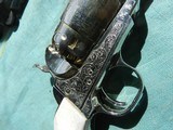 F. Llipietta Factory Engraved NickelColt 1851 Navy In 44 Caliber. - 3 of 11