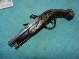 French Derringer sized 18th century flintlock coat pistol - 8 of 12