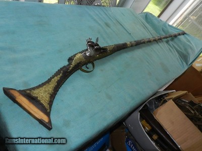 Long Flintlock Musket of Middle East Trade