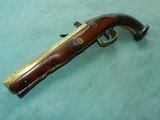 French Ship's Captain Brass Barreled Flintlock Pistol - 6 of 10