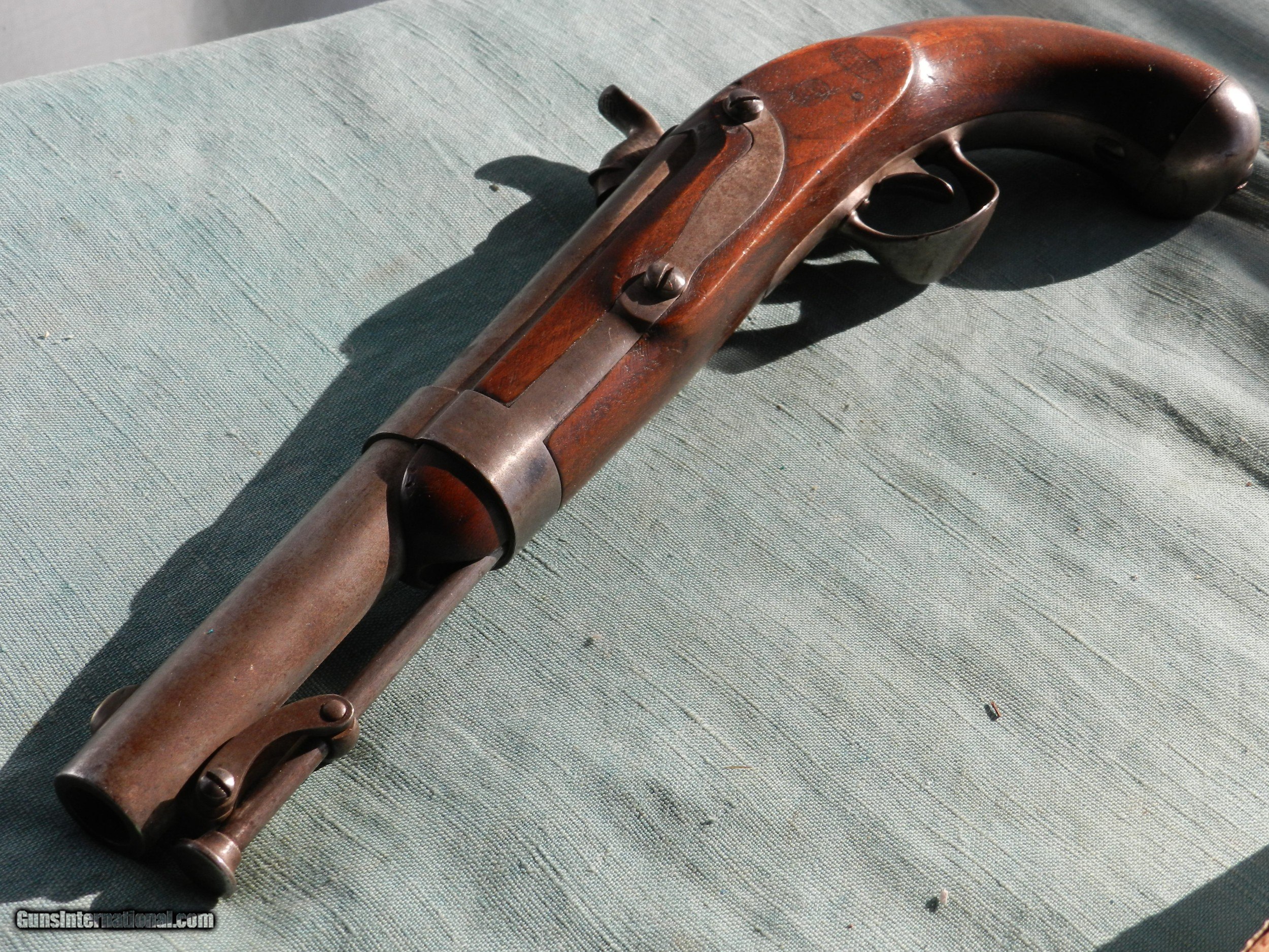 Johnson, Middletown 1840 dated .54 SB pistol