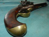 Exceptional Brass Barrel Flintlock Pistol - 2 of 13
