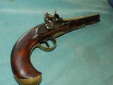 Exceptional Brass Barrel Flintlock Pistol - 1 of 13