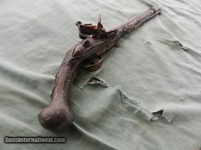 Very ornate pirate captains flintlock pistol